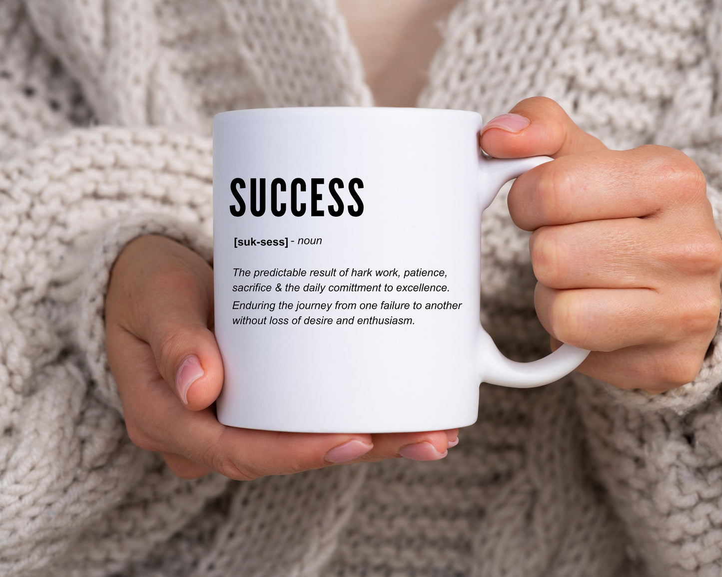 Success mindset coffee mug, gift for her, gift for him, office gift idea,motivational, business mindset, home kitchen decor, coffee lovers