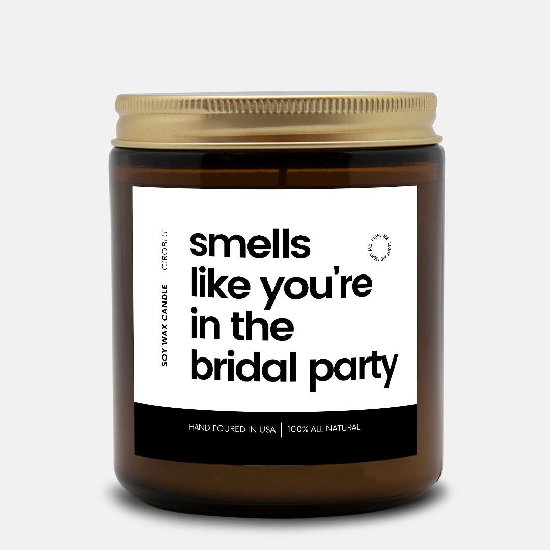 Bridal Party Inspo Bridesmaid Gift Proposal Candle Getting Married Gift Personalized Funny Candle Bridal Party Bachelorette Custom Candle