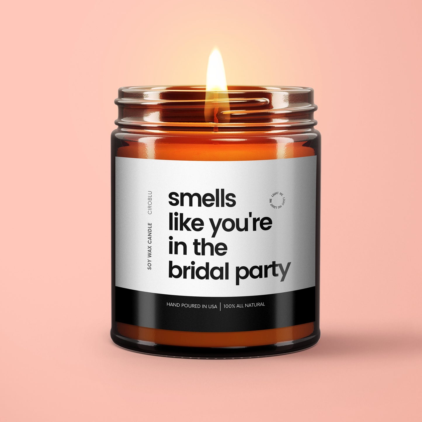 Bridal Party Inspo Bridesmaid Gift Proposal Candle Getting Married Gift Personalized Funny Candle Bridal Party Bachelorette Custom Candle