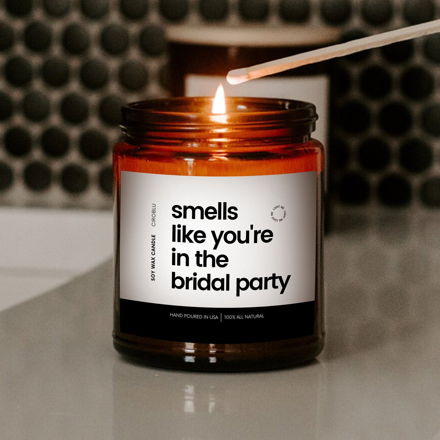 Bridal Party Inspo Bridesmaid Gift Proposal Candle Getting Married Gift Personalized Funny Candle Bridal Party Bachelorette Custom Candle