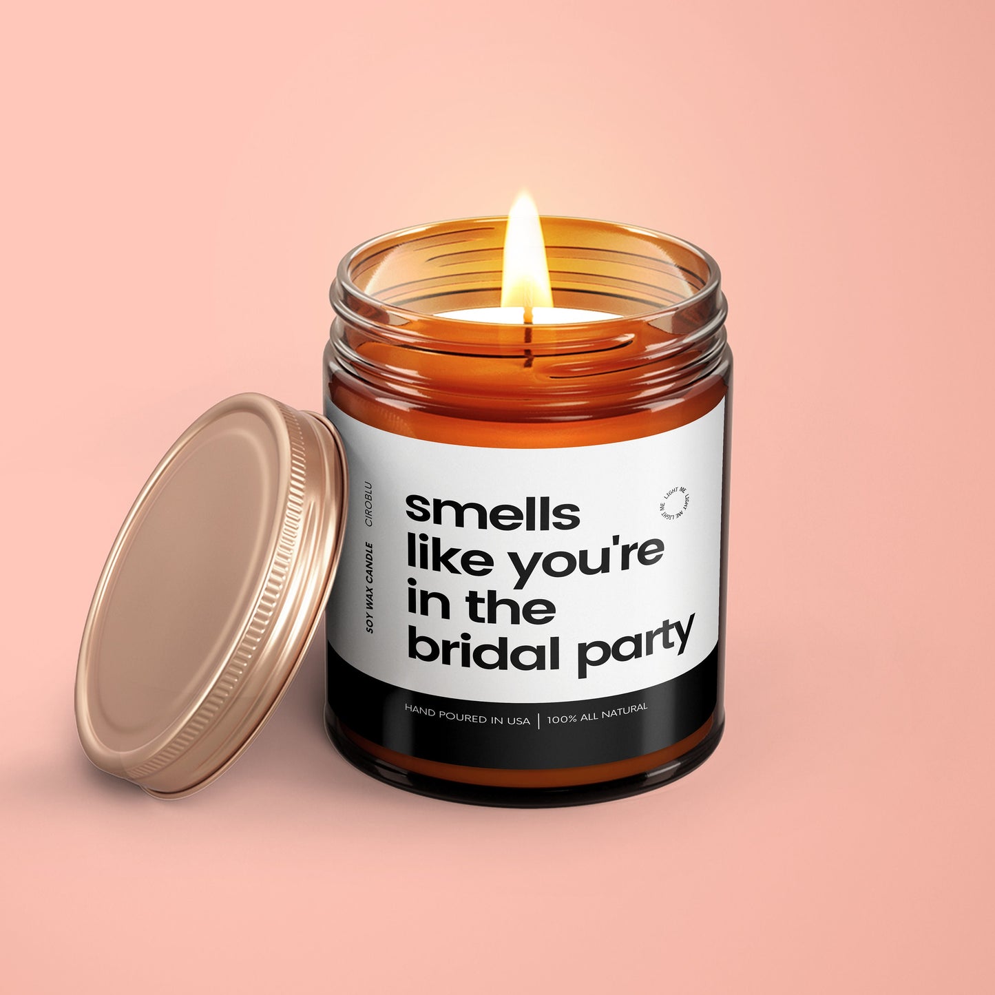 Bridal Party Inspo Bridesmaid Gift Proposal Candle Getting Married Gift Personalized Funny Candle Bridal Party Bachelorette Custom Candle
