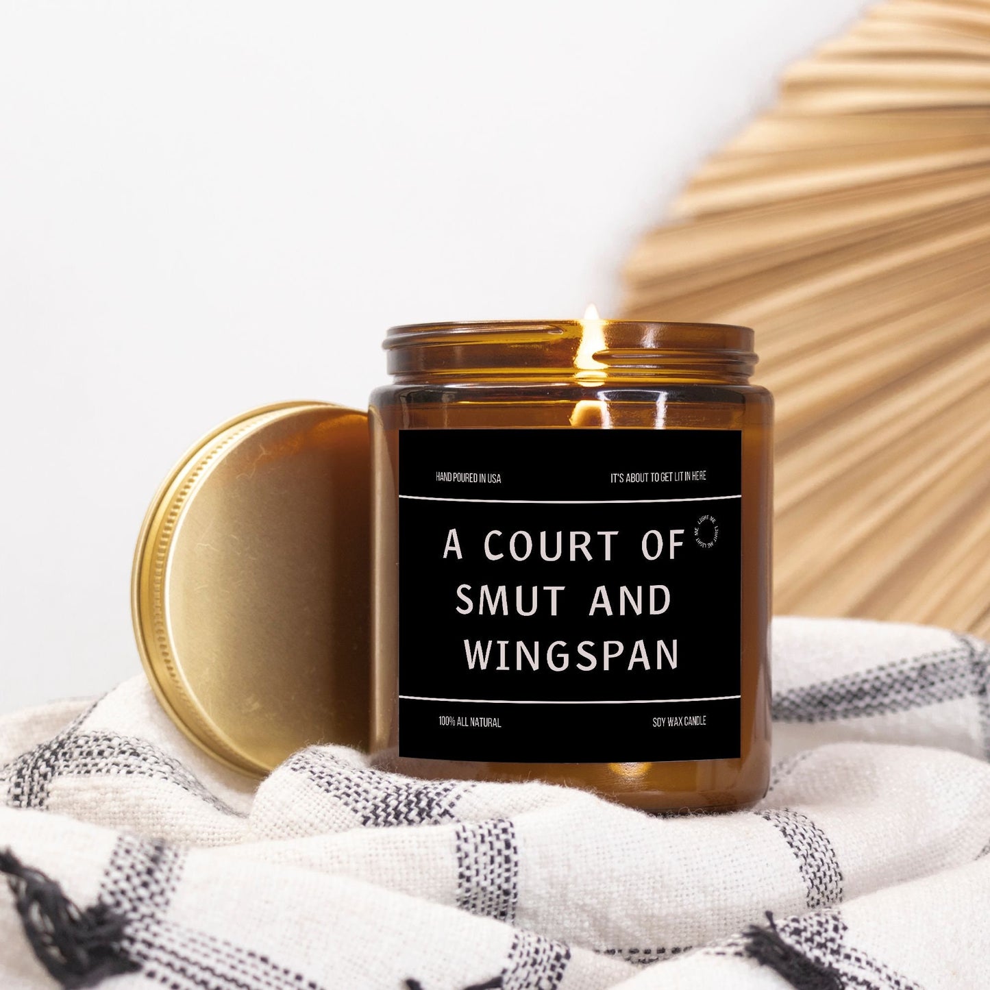 Funny Acotar Candle, Acotar fan gift, acomaf, A court of thorns and roses merch, Velaris Candle, Book Lover Candle, Literary Book Candle