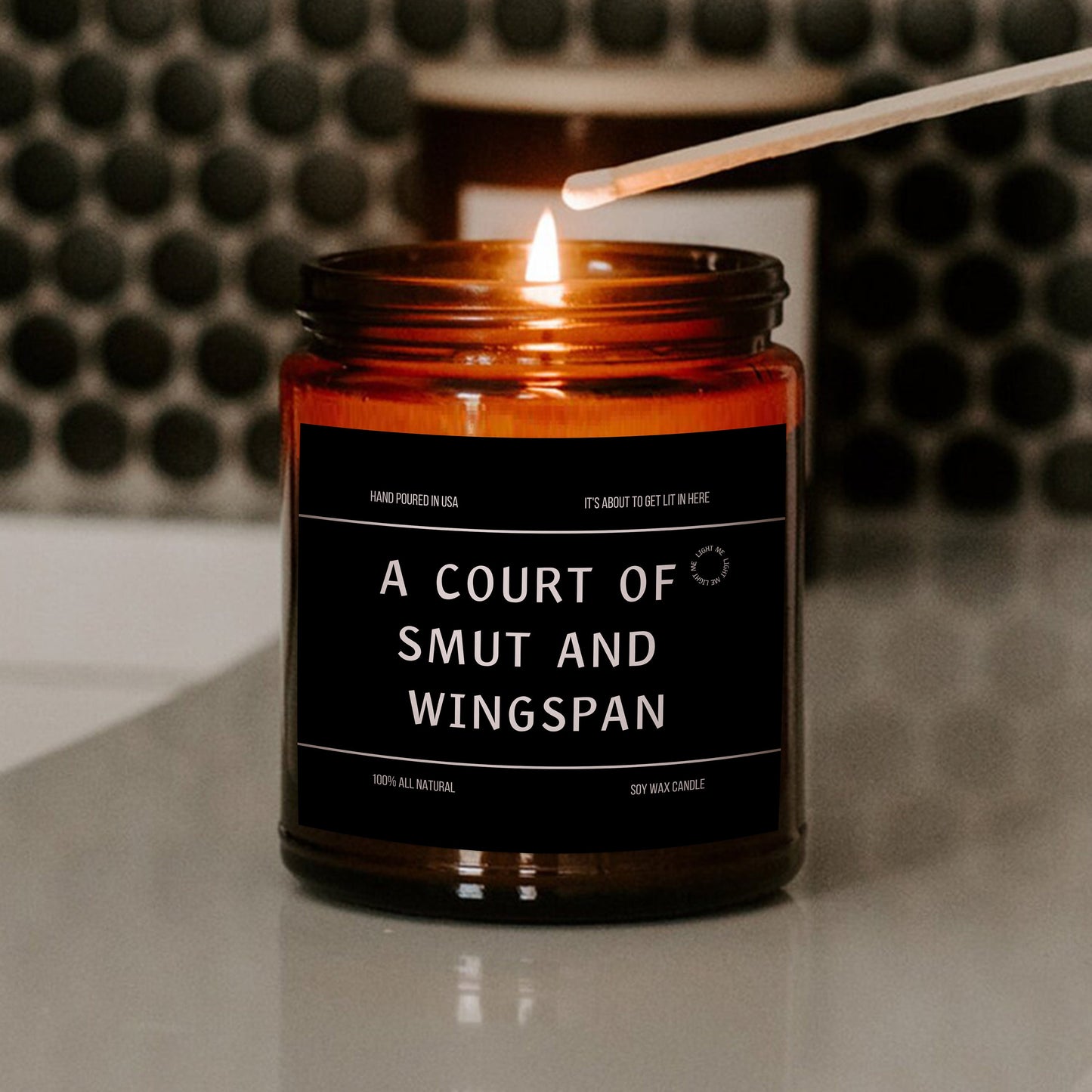 Funny Acotar Candle, Acotar fan gift, acomaf, A court of thorns and roses merch, Velaris Candle, Book Lover Candle, Literary Book Candle
