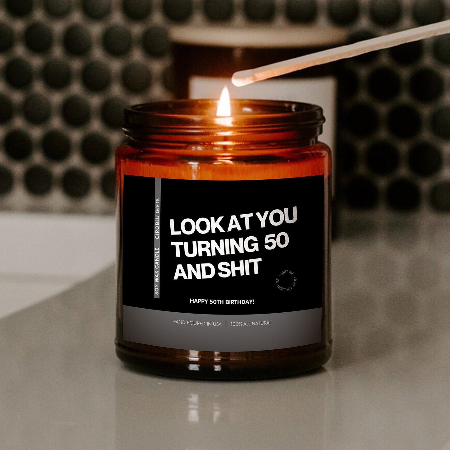 Funny 50th Birthday Candle 50th Birthday Gifts 50th Gag Gifts Funny Candle 50th Gift For Him 50th Gift For Her Gift For Coworker Bday