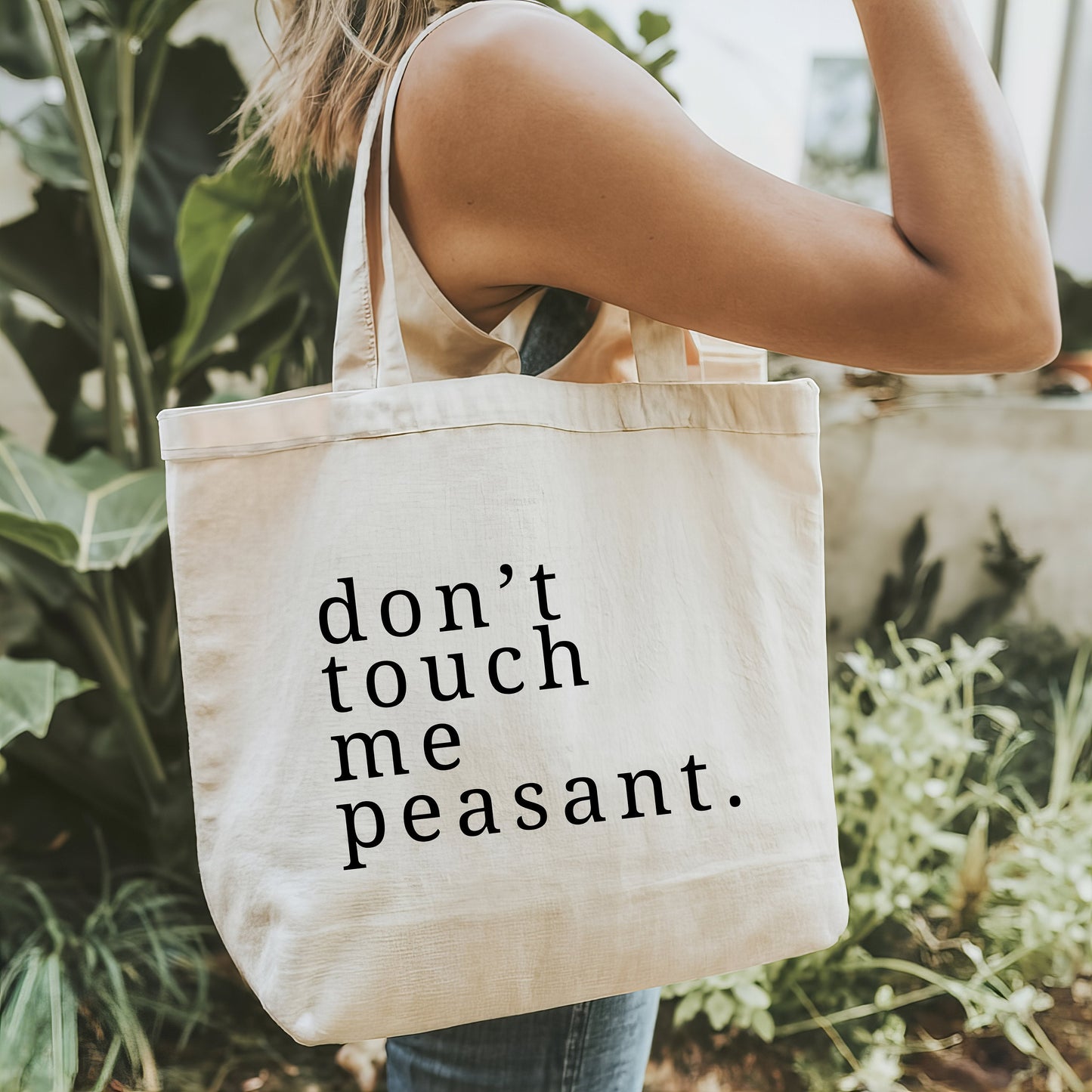 Funny Sarcastic Tote Bag Quote Natural Cotton Shopping School Shoulder Bag Mental Health Humour Fun Joke Gift Idea Tote Bag for Errands