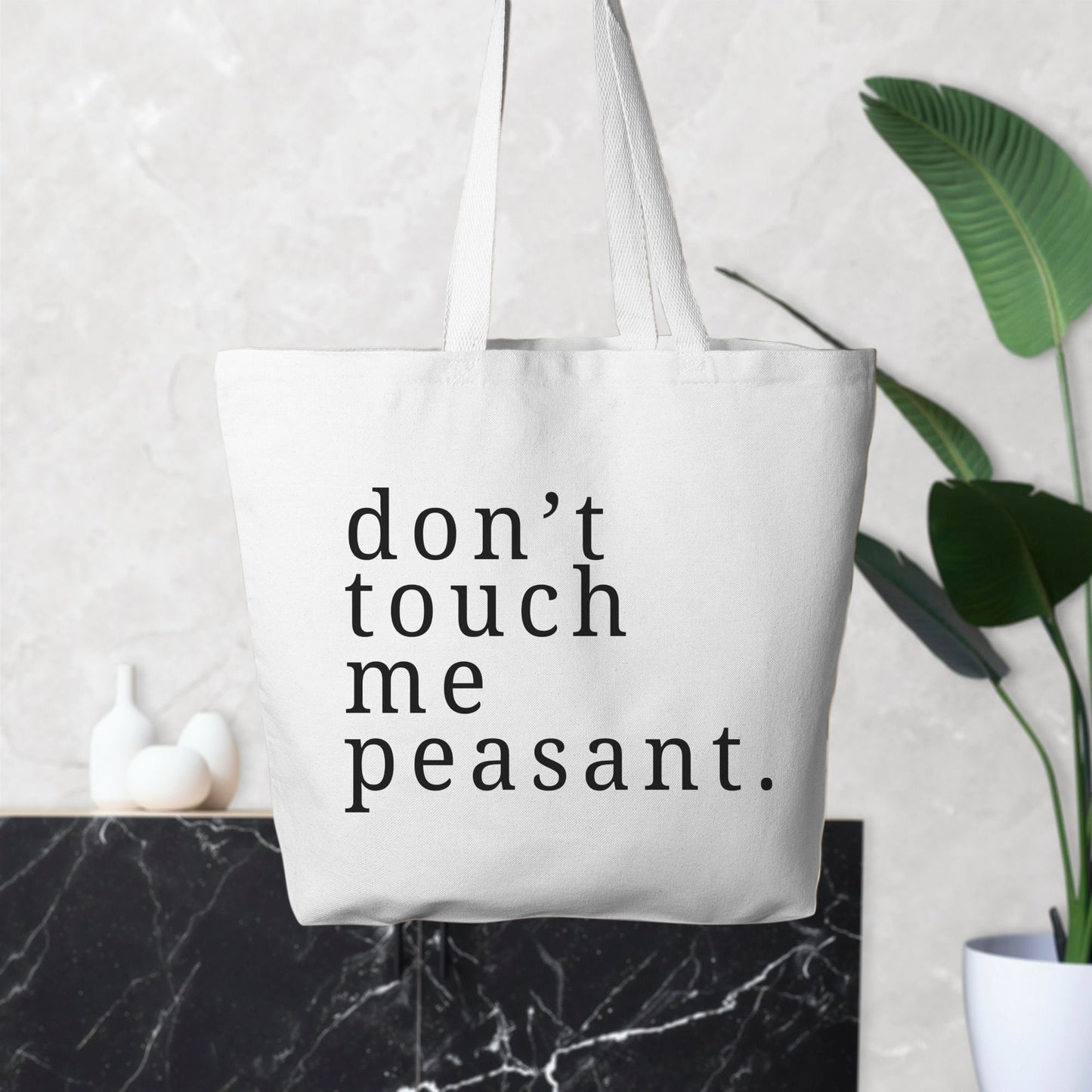 Funny Sarcastic Tote Bag Quote Natural Cotton Shopping School Shoulder Bag Mental Health Humour Fun Joke Gift Idea Tote Bag for Errands