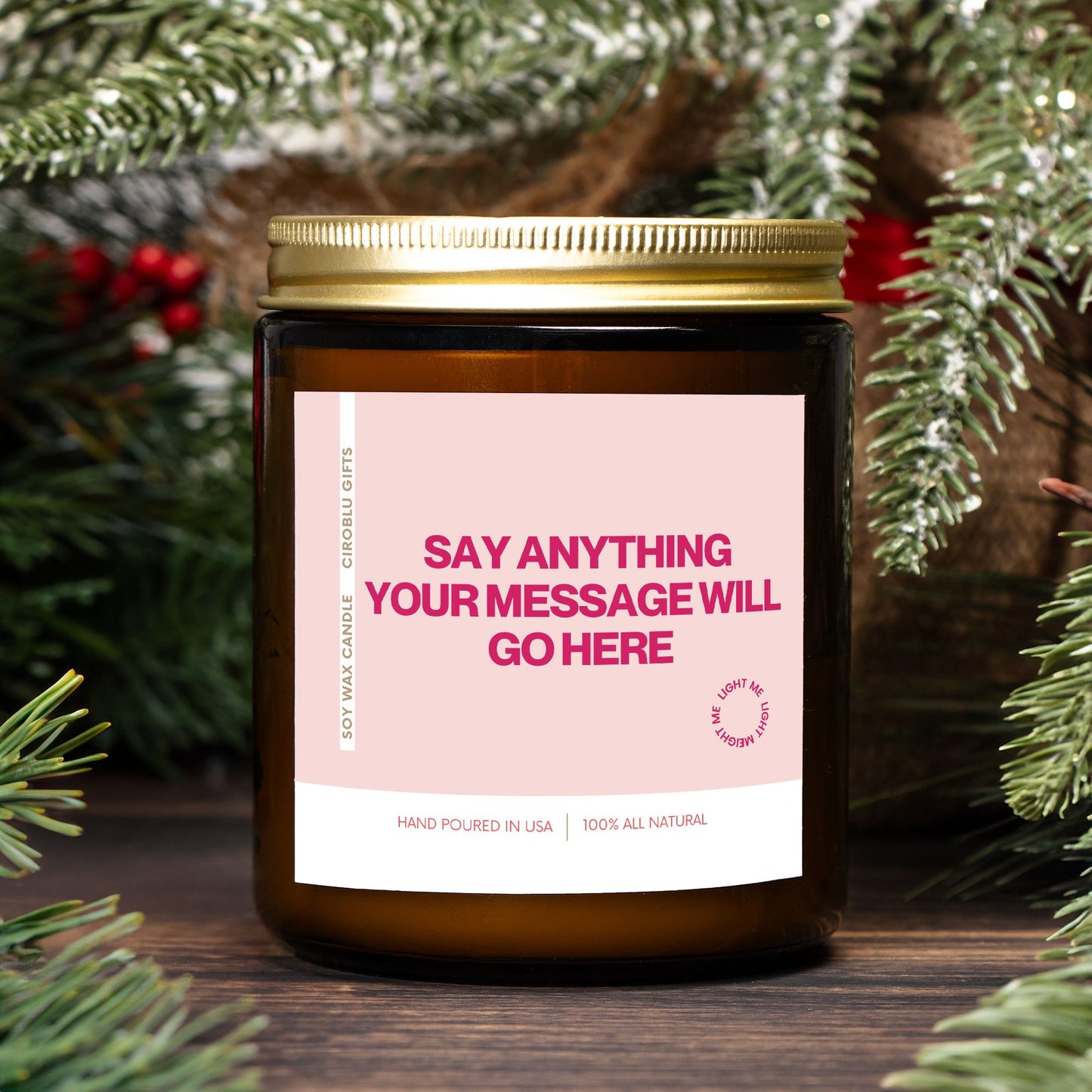 Personalized Candle - Personalized Gift - Personalized Wedding Gift - Custom Candles - Make your own Candles - Scented Candles - Soy Candles