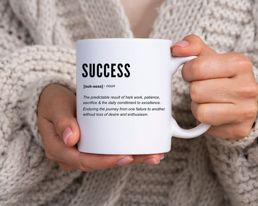 Success mindset coffee mug, gift for her, gift for him, office gift idea,motivational, business mindset, home  kitchen decor, coffee lovers