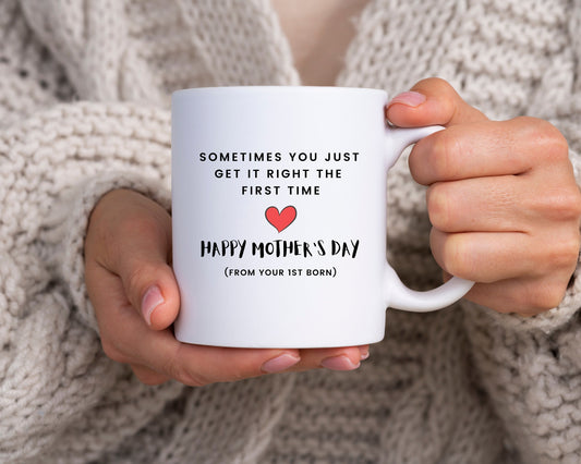 Mother's day gift idea, coffee mug for mom, first born gift for mom