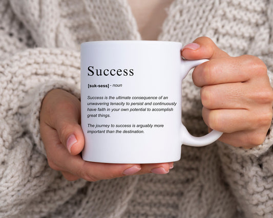 Success mindset coffee mug, gift for her, gift for him, office gift idea,motivational, business mindset, home  kitchen decor, coffee lovers