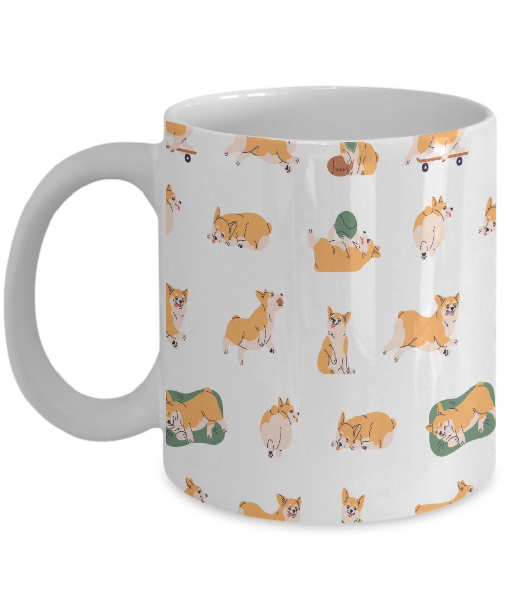 Corgi Coffee Mug, Cute Corgi Gift. Corgi Lover, Pet Mug