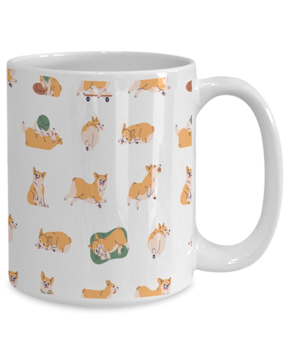 Corgi Coffee Mug, Cute Corgi Gift. Corgi Lover, Pet Mug