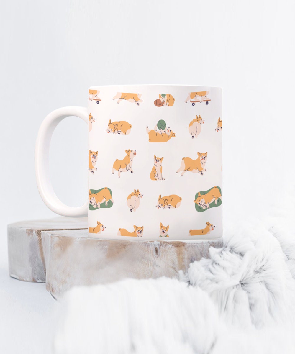 Corgi Coffee Mug, Cute Corgi Gift. Corgi Lover, Pet Mug