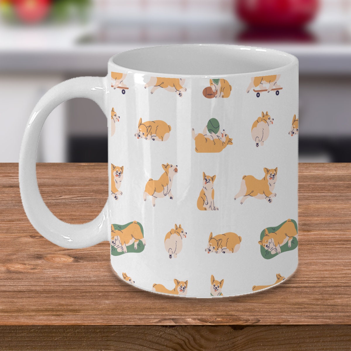 Corgi Coffee Mug, Cute Corgi Gift. Corgi Lover, Pet Mug