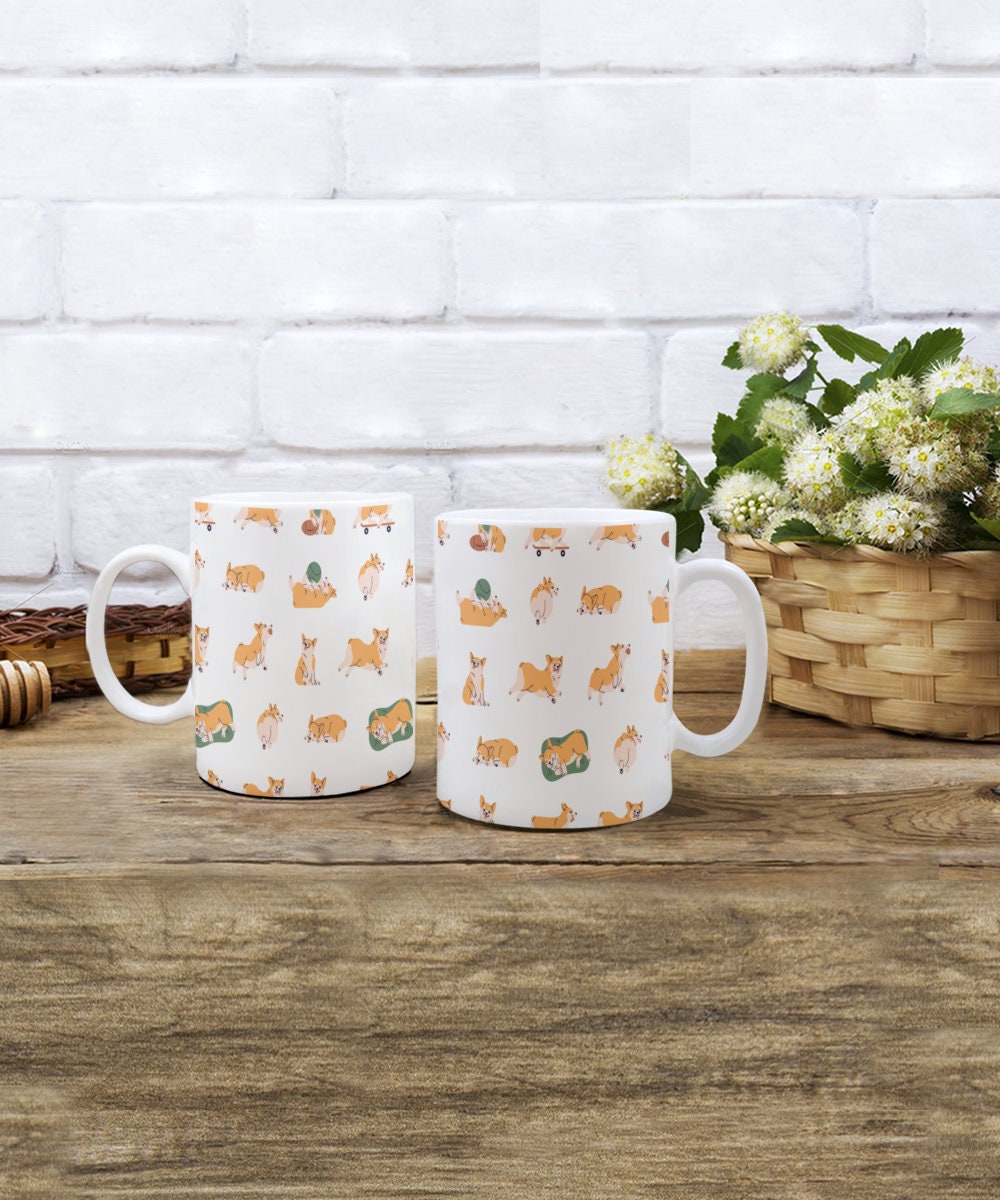 Corgi Coffee Mug, Cute Corgi Gift. Corgi Lover, Pet Mug