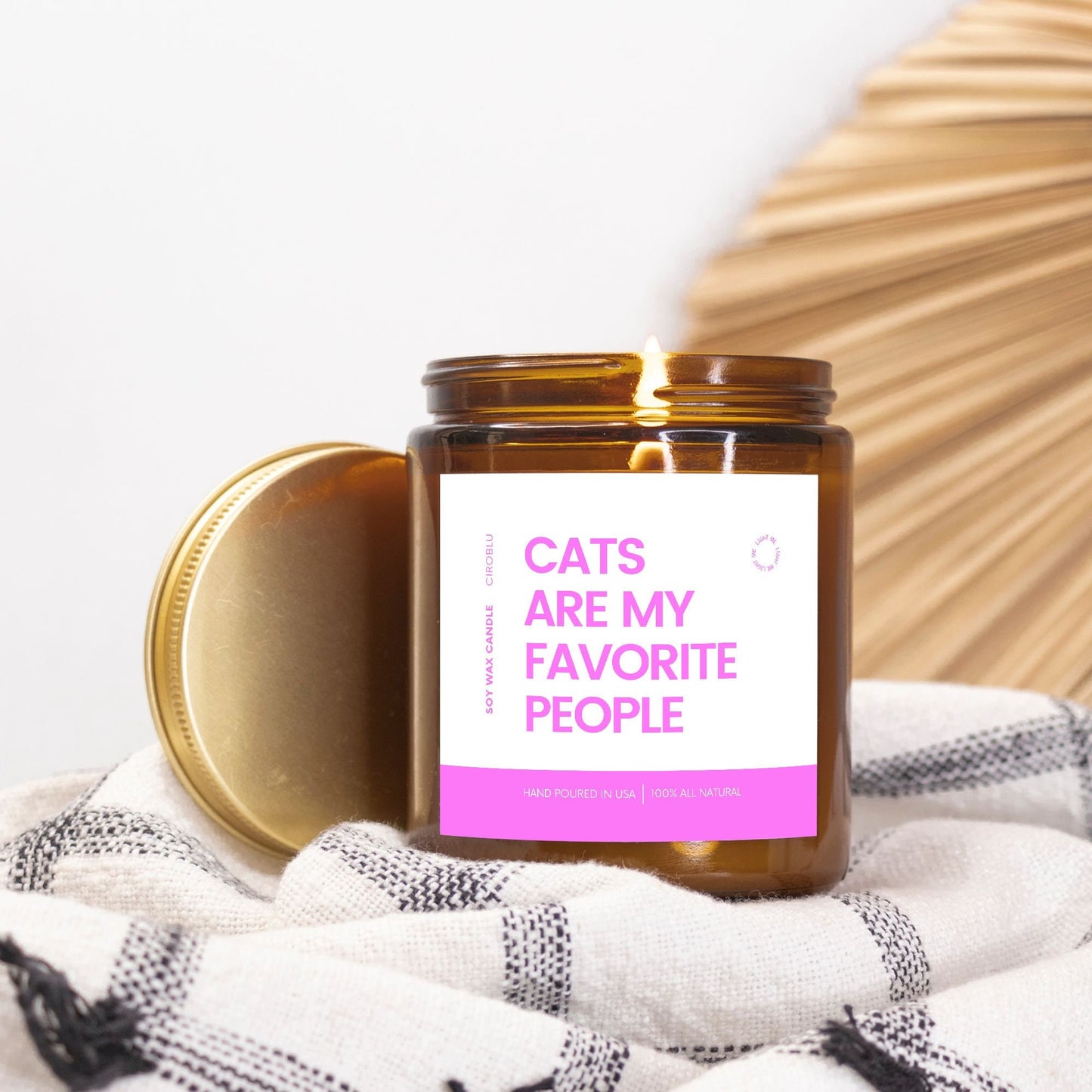 Mothers Day Gift Candle for Mom Raise My Cats Custom Bday Candle Gifts for New Mom Custom Cat Candle Birthday Gift From Daughter From Son