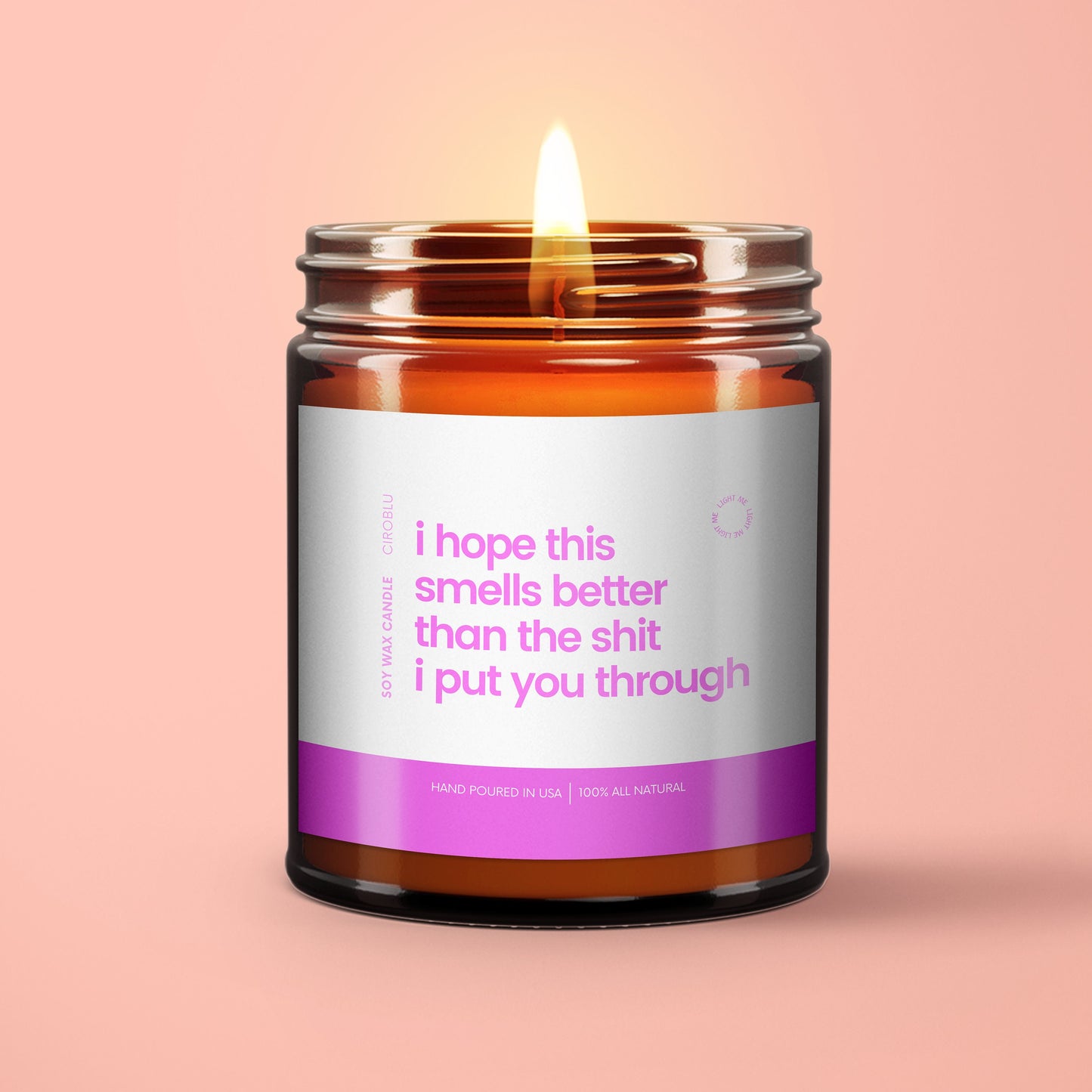 Shit I Put You Through Funny Custom Candle Gift For Mother’s Day, Funny Candle, Gift For Mom, Mother's Day Gift Candle for Dad