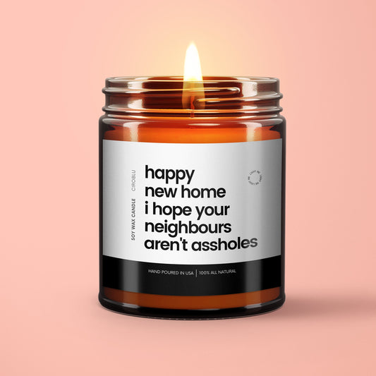 Funny Housewarming Candle Homeowner Gift Ideas Happy New Home Gift Adult Humor New Home Housewarming Gift Ideas