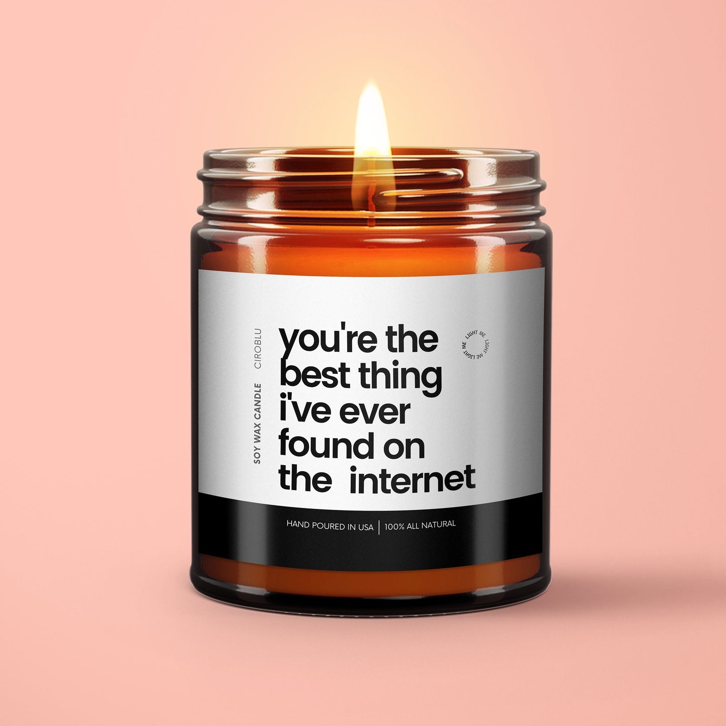 Best Thing On the Internet Candle, Boyfriend Gift Candle, Anniversary Gift, Birthday Gift for him, Anniversary Gift For Him, Boyfriend