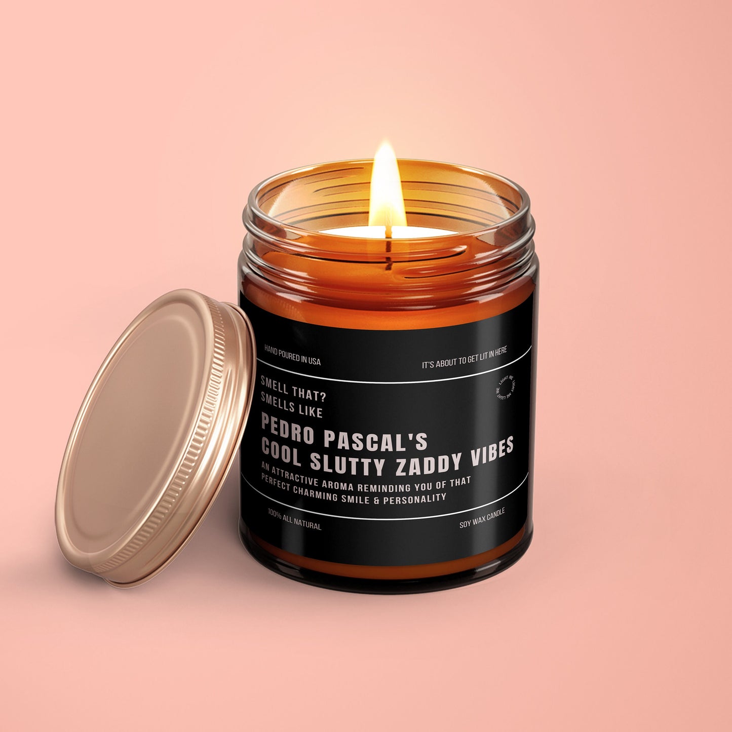 Pedro Pascal Candle Pedro Pascal Merch Pedro Pascal Fan Gift Funny Girlfriend Candle Bff Gift Birthday Gift for Her Last of Us Funny Candle