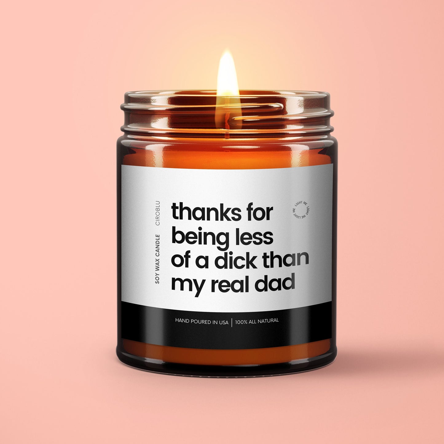 Stepdad Candle Gift Bonus Dad Gift for Dad Thoughtful Special Gift for Dad Fathers Day Dads Birthday Fathers Extra Dad Joke Candle