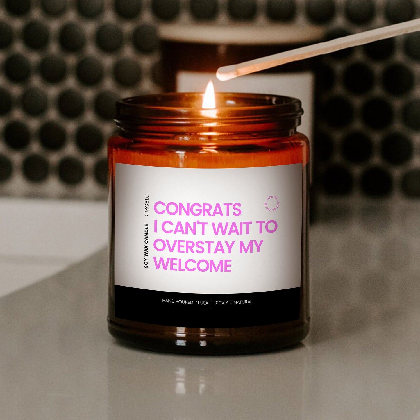 New House Gag Gift Housewarming gift Closing Gifts New Apt Gag Gift Homeowner Gift New Apartment Gift New Apt Home Gift Thug Candle