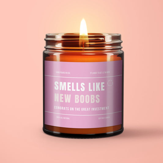 New Boob Job Gift Smells Like New Boobs Soy Wax Candle Gift For Boob Job New Boob Surgery Candle Boob Job Gift Soy Candle