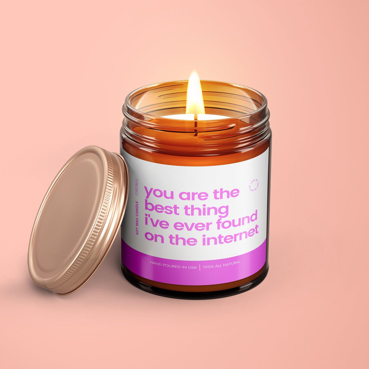 Best Thing On the Internet Candle, Boyfriend Gift Candle, Anniversary Gift, Birthday Gift for him, Anniversary Gift For Him, Boyfriend