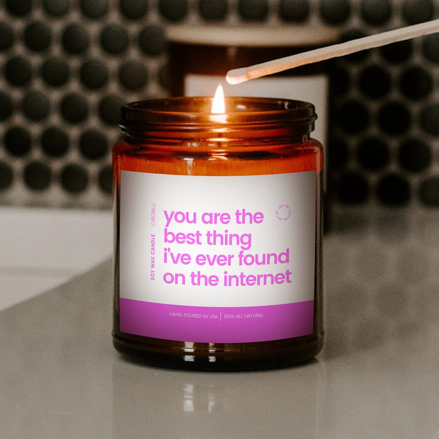 Best Thing On the Internet Candle, Boyfriend Gift Candle, Anniversary Gift, Birthday Gift for him, Anniversary Gift For Him, Boyfriend