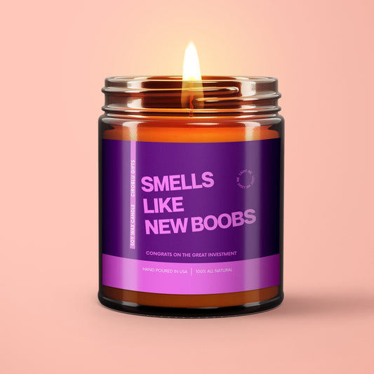 New Boob Job Gift Smells Like New Boobs Soy Wax Candle Gift For Boob Job New Boob Surgery Candle Boob Job Gift Soy Candle