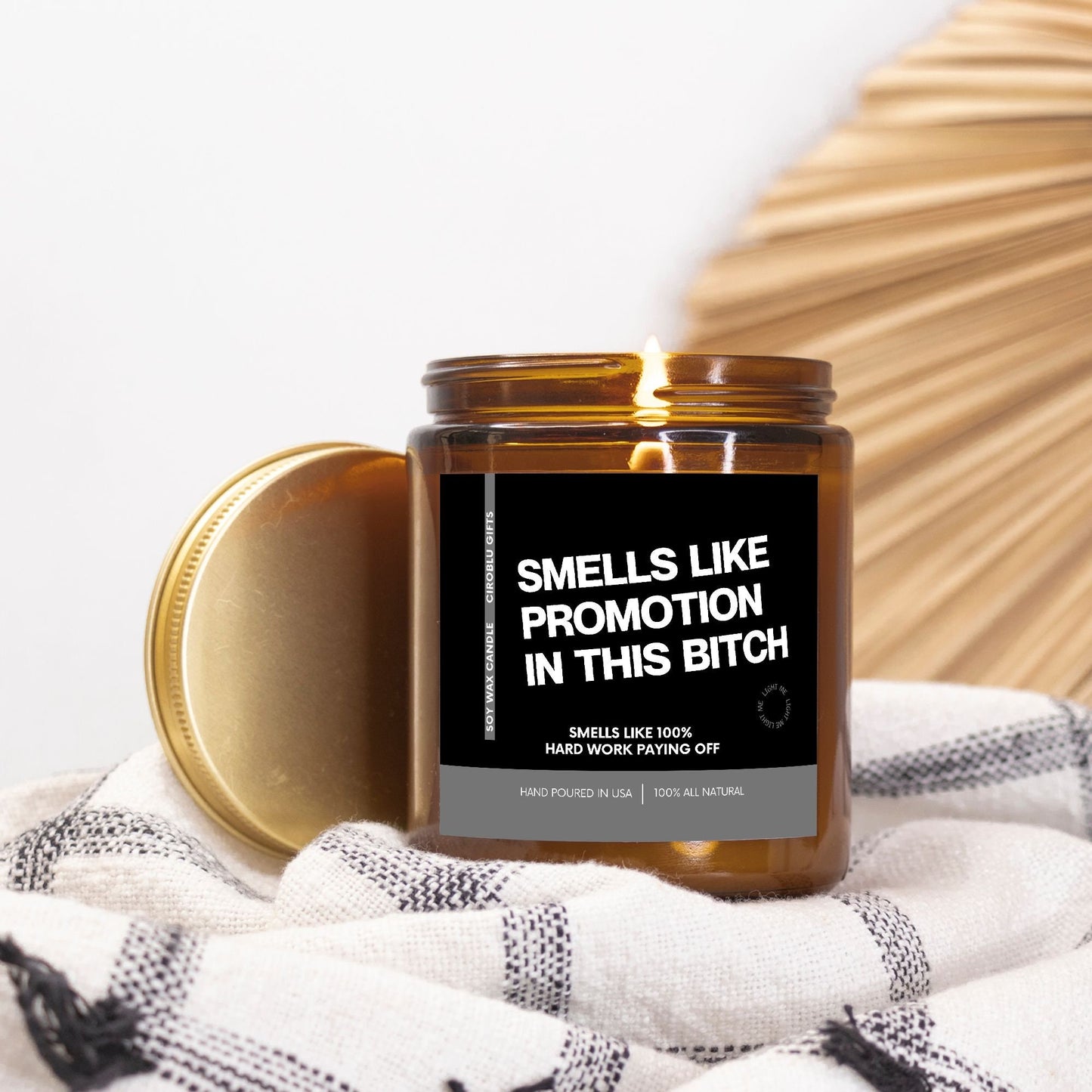 New Job Gift Smells Like Promotion In This Bitch Funny Promotion Gift For Promotion Work Promotion Job Gift Eco Friendly 9oz. Candle