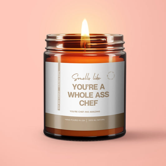 Perfect Chef Gift Funny Candle Culinary School Graduation Grad Food Lover Gifts Sous Chef Birthday Gift For Cook Congrats Cooking Gift