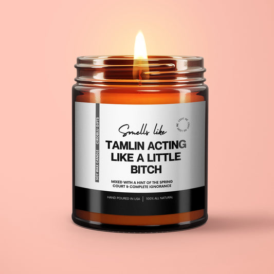 Tamlin's a Bitch Candle Acotar Fan Gift acomaf A court of Thorns and Roses Merch Velaris Candle Book Lover Candle Literary Book Candle