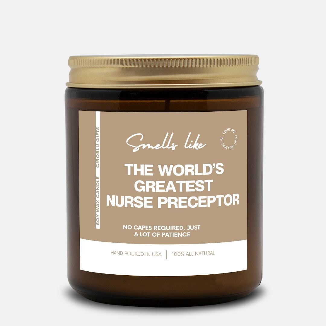 Thank You Candle for Nurse Nurse Preceptor Candle Gift Preceptor Clinical Nurse Supervisor Gift Boss's Day Appreciation Funny Candle