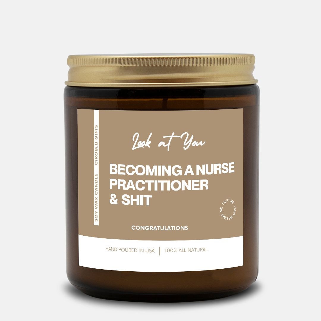 Nurse Practitioner Graduation Gift NP Gifts FNP Gifts Nurse Practitioner Candle New dnp graduation gift doctor of nursing NP Custom Gift