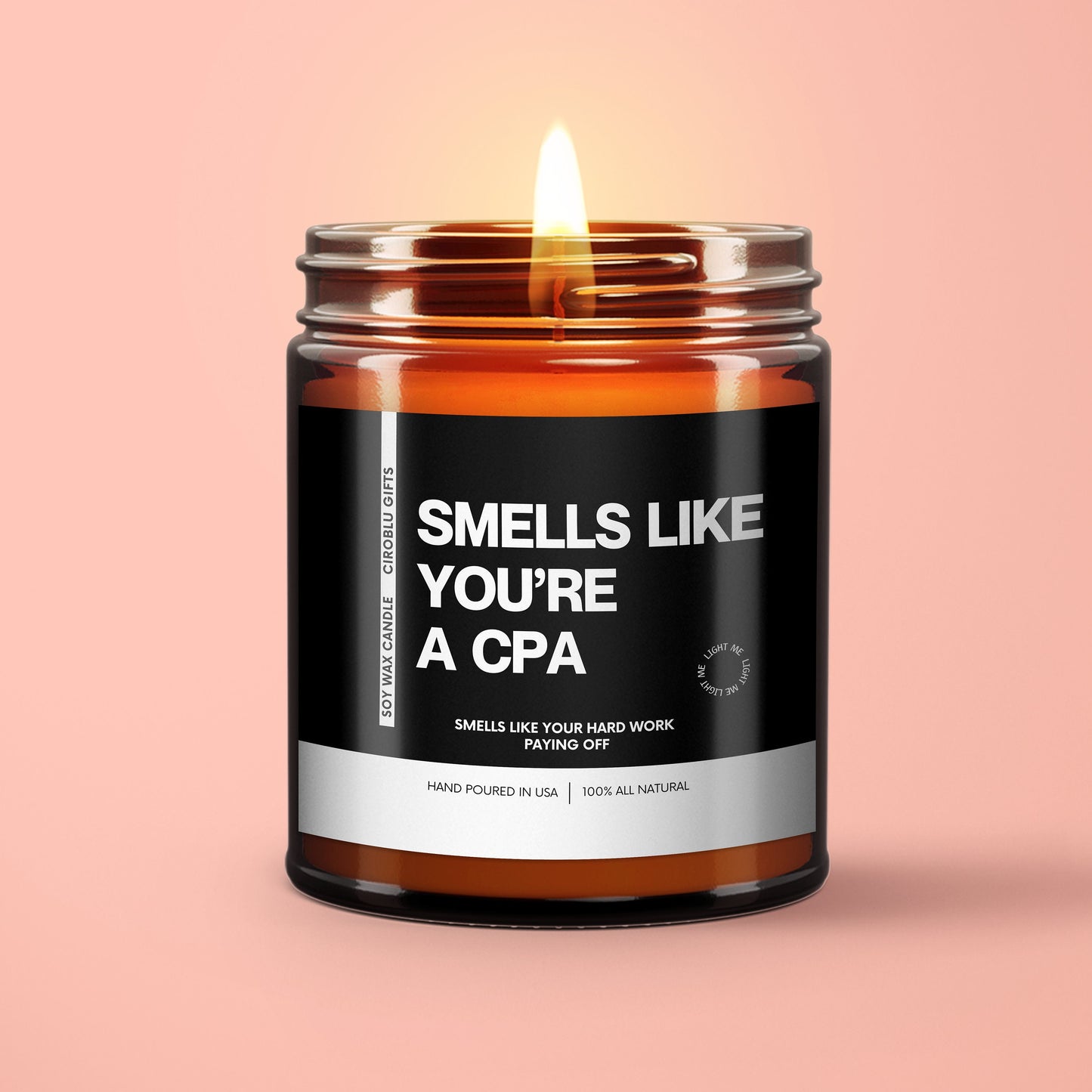 Accountant Gift Idea Fun Gift For CPA Smells Like You're A CPA Soy Wax Candle CPA Exam Gift Certified Public Accountant Candle For Cpa