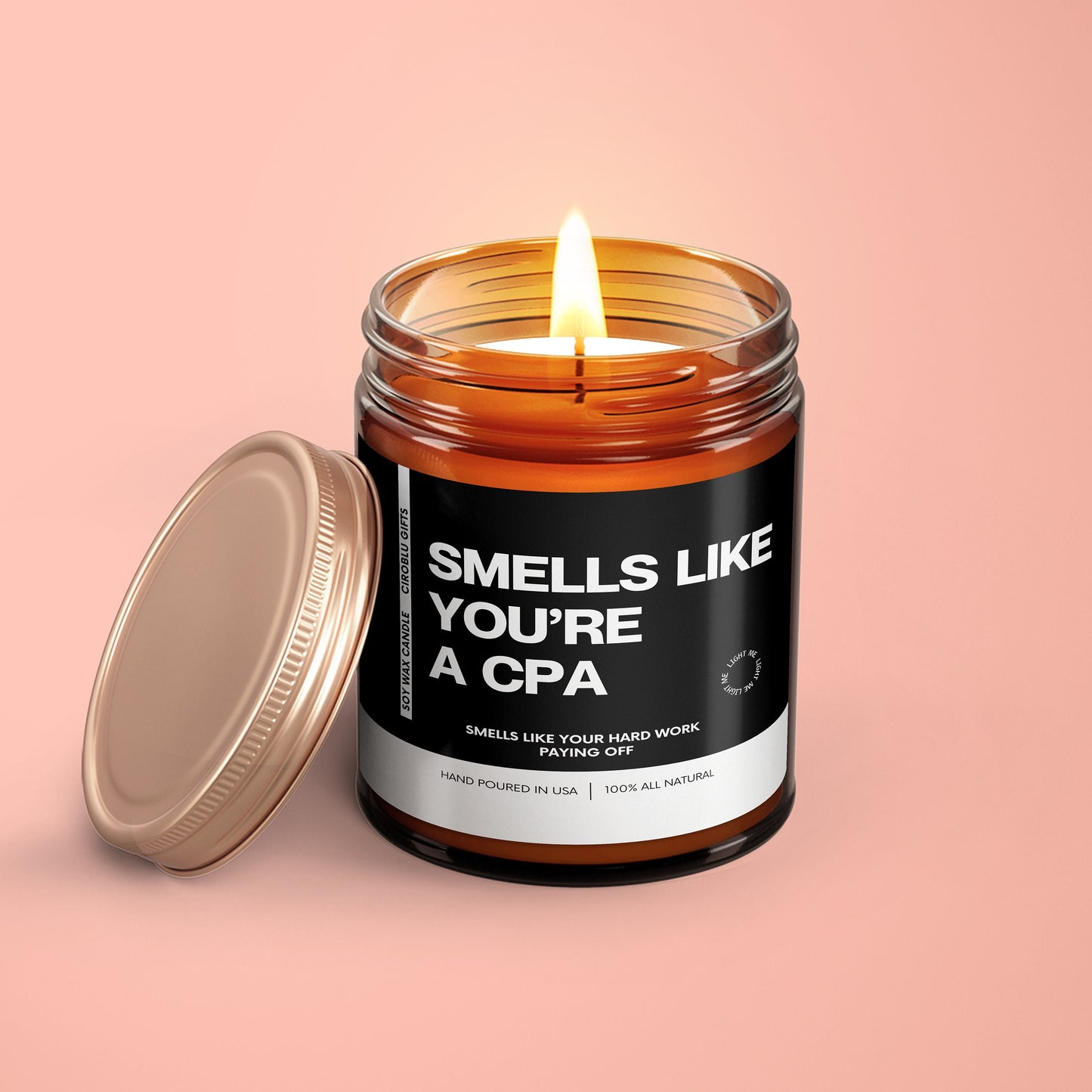 Accountant Gift Idea Fun Gift For CPA Smells Like You're A CPA Soy Wax Candle CPA Exam Gift Certified Public Accountant Candle For Cpa