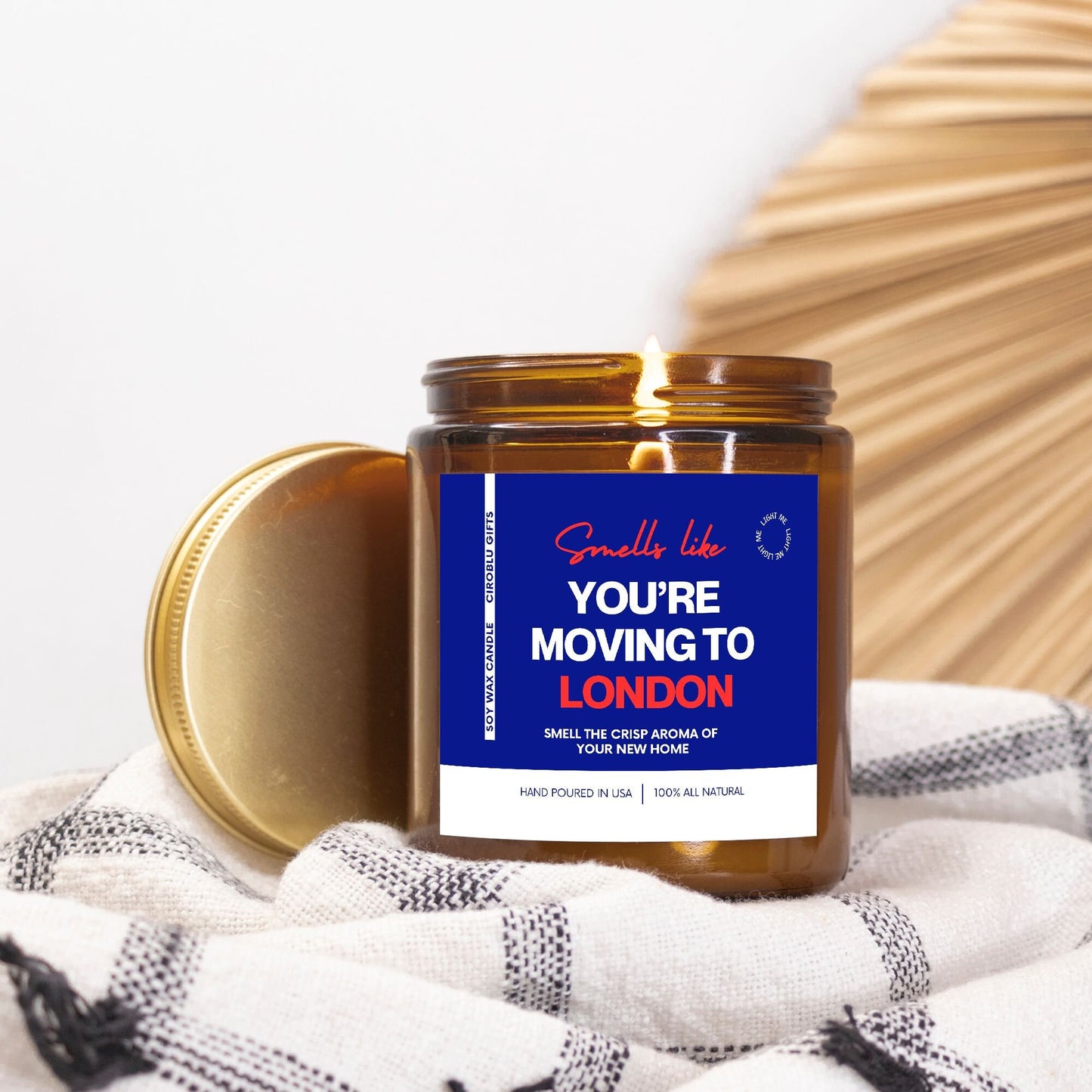 Move To London Smells Like You're Moving To London England Soy Wax Candle Moving To London Gift London Moving Gift Eco Friendly 9oz.