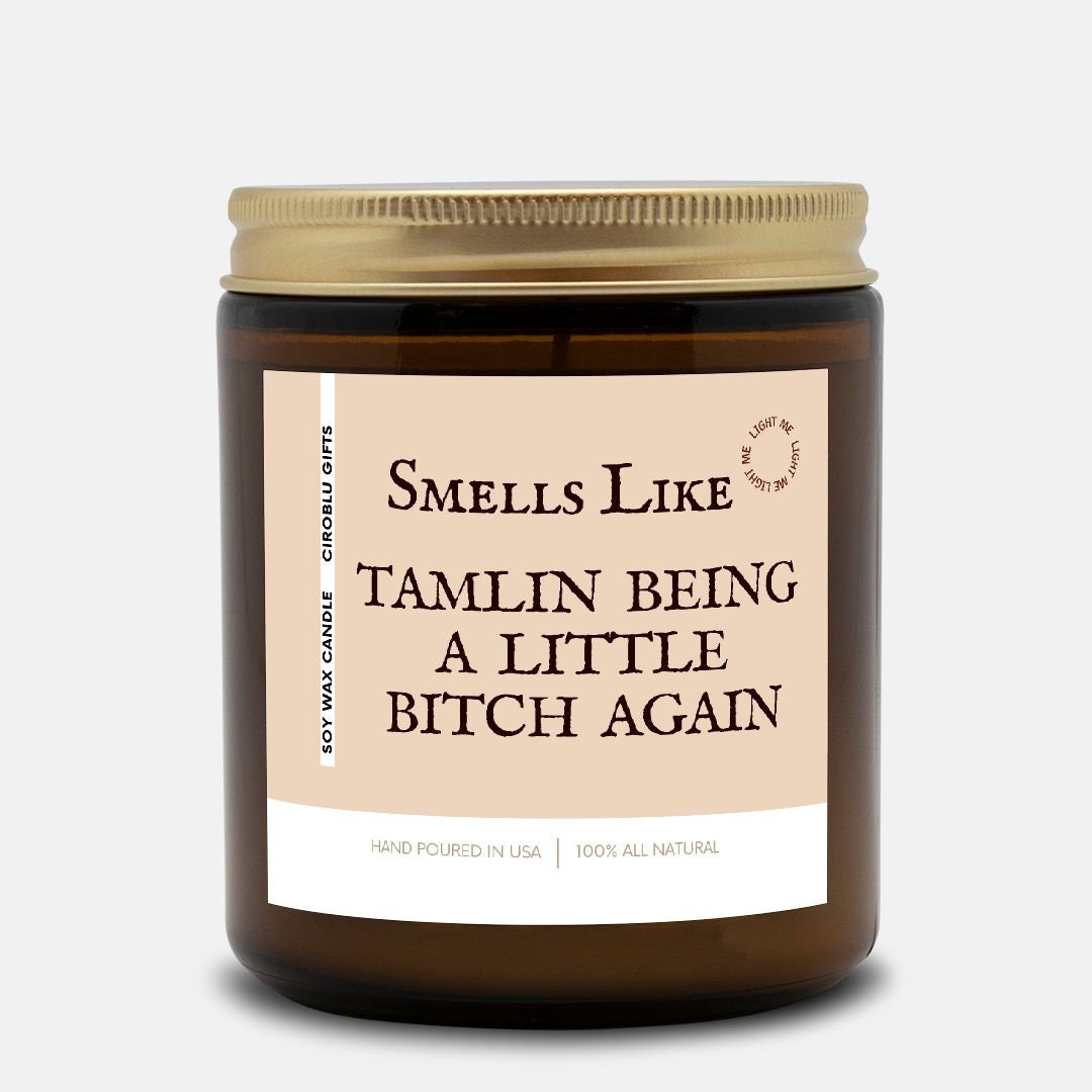 ACOTAR Funny Tamlin Candle Gift A Court of Thorns Spring Court Rhys Candle Smut Book Scented Soy 9oz Candle Gifts for Tamlin Book Lovers