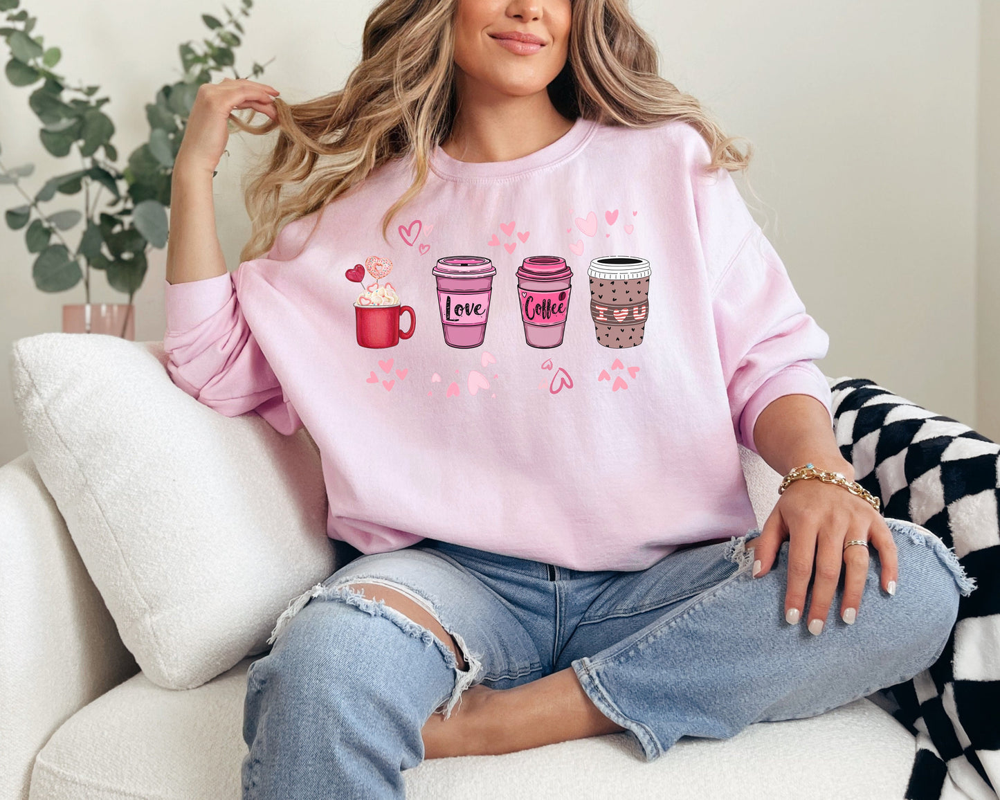 Perfect Valentines Love Sweater Womens Valentines Day Sweatshirt Valentine Coffee Sweatshirt Womens Valentines Day Sweater Valentines Day