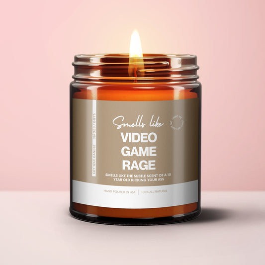 Funny Video Game Rage Candle Funny Gamer Candle Gift for Video Game Lover Funny Video Game Candle Video Game Gift Gamer Gift for Boyfriend