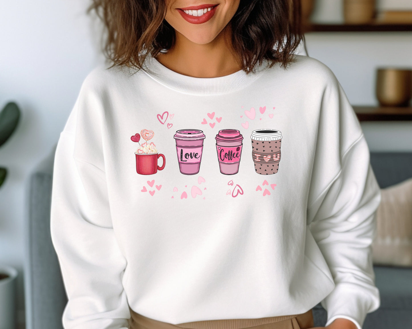 Perfect Valentines Love Sweater Womens Valentines Day Sweatshirt Valentine Coffee Sweatshirt Womens Valentines Day Sweater Valentines Day