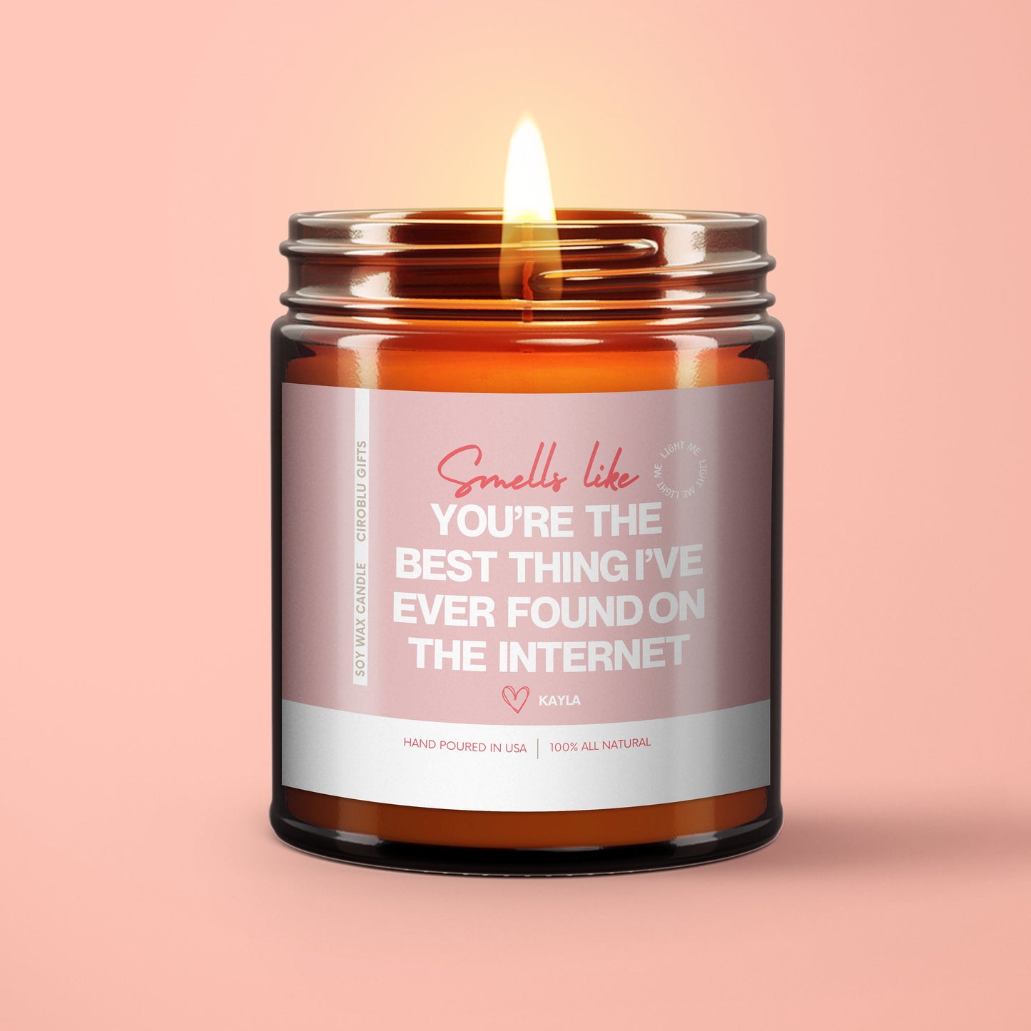 Best Thing On the Internet Candle, Boyfriend Gift Candle, Anniversary Gift, Birthday Gift for him, Anniversary Gift For Him, Boyfriend