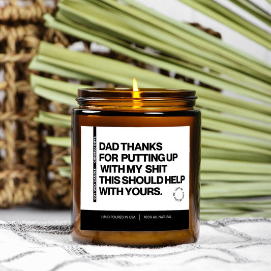 Funny Personalized Fathers Day Gift Gag Gifts for Dad Funny Candle for Dad Fathers Day Gift from Daughter Son Bonus Dad Gifts for Husband