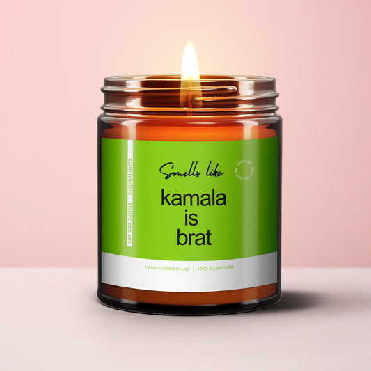 Kamala Brat Candle for Kamala is Brat Summer Kamala Harris for President 2024 Kamala Candle Kamala Harris Merch Gift Trendy Fun