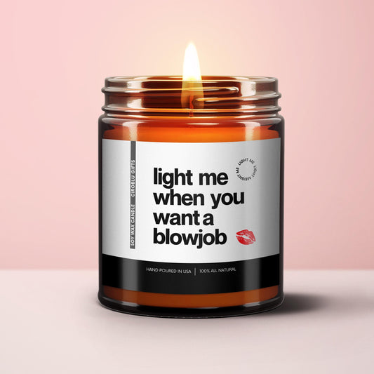 Funny Rude candle Blow Job Candle Christmas Gift for Him Fun Christmas Gift Inappropriate Gift Fun Gifts For Men Rude Candle Gift For Him